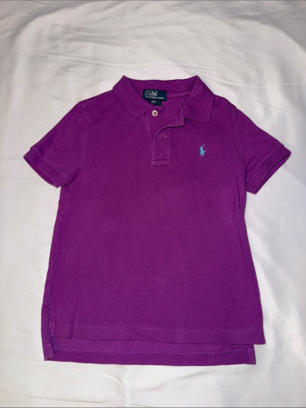Polo by Ralph Lauren Bright Purple Boys Polo w/Teal Logo.  BUNDLE FOR DISCOUNTS